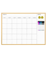 VUSIGN front view gold frame calendar showing clear monthly grid for planning
