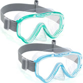 Vvinca front packaging showing two colorful swim goggles and box — clear unboxing benefit