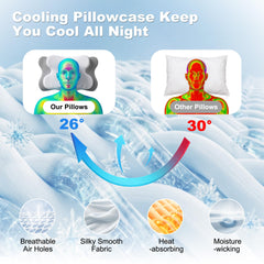 VYLEE detail of removable zipper cooling cover for easy washing and freshness