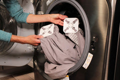 Wad-Free inside washing machine reducing tangles and improving wash
