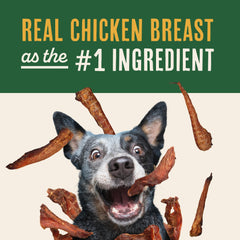 Waggin' Train packaging nutrition label showing ingredients and benefits