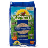 Wagner's front of bag showing 20 lb eastern regional blend and clear branding benefit: easy selection