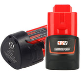 waitley front packaging showing two 12V 3.0Ah batteries and brand, demonstrating value