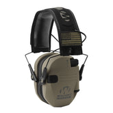 Walker's Razor Slim front profile tan Patriot showing compact fit and tactical style