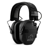 Walker's Razor Slim front profile showing compact ear cups and secure fit benefit