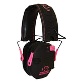 Walker's Razor slim front view in pink showing compact profile and stylish protection