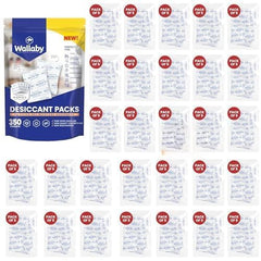 Wallaby front view of 350-packet bundle shows compact packaging and storage benefit