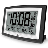 WallarGe atomic clock front display showing time and date for easy reading