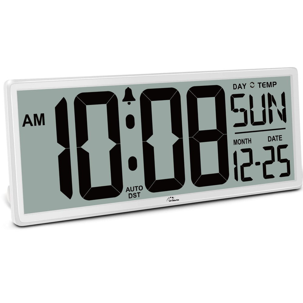 WallarGe front display showing clear large time digits for easier reading