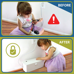 Wappa Baby interior with power strip installed demonstrating tidy containment