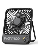 Warmco D3 front view showing fan and compact design for easy cooling