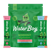 Waterboy front packaging showing 30ct variety pack and brand clarity
