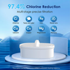 Waterdrop PT-07W inside refrigerator filled with water to save fridge space