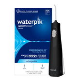 Waterpik Cordless 1100 front view showing compact travel-friendly design and easy grip