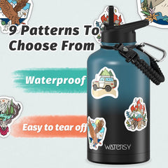 WATERSY wide mouth with ice cubes for long-lasting chill
