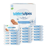 WaterWipes front pack showing 18 packs and 1080-count for convenience
