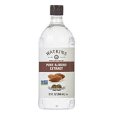 Watkins front bottle showing label and size for reliable almond flavor