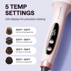 wavytalk heated bristles detail that grip hair for smooth styling and reduced tangles
