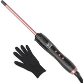 wavytalk front view compact curling iron showing slim design and portability benefits