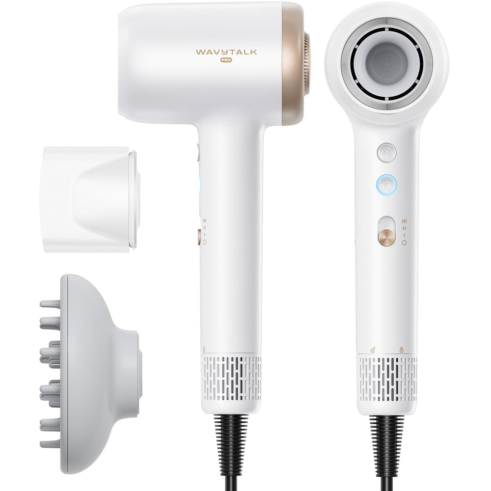 wavytalk front view of Turblow Pro dryer showing compact salon design and fast drying benefit