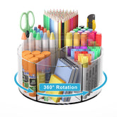 wawocs front view of rotating organizer showing neat desktop storage benefit