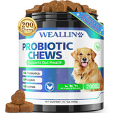 WEALLIN front packaging showing probiotic chews and benefits