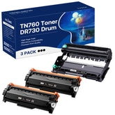 WEAREC front packaging showing two TN760 toners and DR730 drum for clear savings