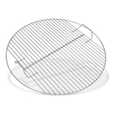 Weber front view of charcoal cooking grate showing sturdy plated steel and reliable cooking surface