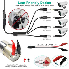 Wefomey alligator clip adapter attached to bare wire for DIY projects