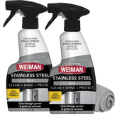 Weiman cleaner polish front packaging showing kit benefits and two bottles