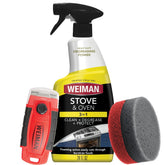 Weiman kit front packaging showing complete oven cleaning system benefits