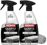 Weiman bottle front packaging showing cleaner and polish benefits