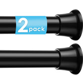 WEIXINHAI front view black rod installed showing clean modern look and no drilling