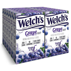 SINGLES TO GO! Welch's front packaging showing 72 packets for convenient servings