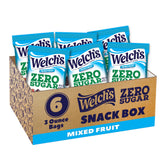 Welch's front packaging showing zero sugar benefit and mixed fruit
