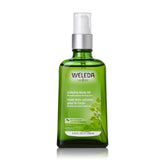 Weleda birch body oil front packaging showing product and clear benefits
