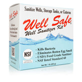WELL SAFE front packaging showing kit contents and easy instructions for safe treatment