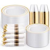 WELLIFE front package showing full 350-piece set and guest count benefit