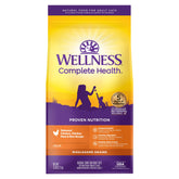 Wellness front bag view showing chicken recipe and benefits