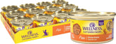 Wellness chicken pate front can showing label and meaty benefit