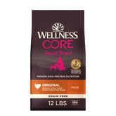 Wellness CORE front packaging showing turkey and chicken benefits