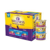 Wellness variety pack front packaging showing cans and labels, highlights convenience
