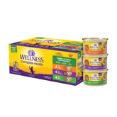 Wellness front packaging showing variety pack and convenience for meal rotation