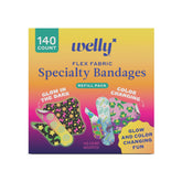 Welly front packaging refill playtime showing assorted patterns and count - reliable refill