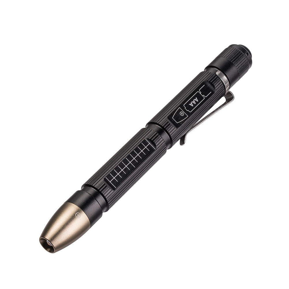 Weltool M6-Dr front view showing compact penlight and clip, ideal for inspections