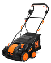 WEN front view showing compact 16-inch dethatcher for faster yard work