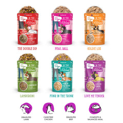 Weruva open pouch showing contents for easy single-serve benefit