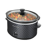 West Bend front view of oval crockpot showing compact footprint and easy controls