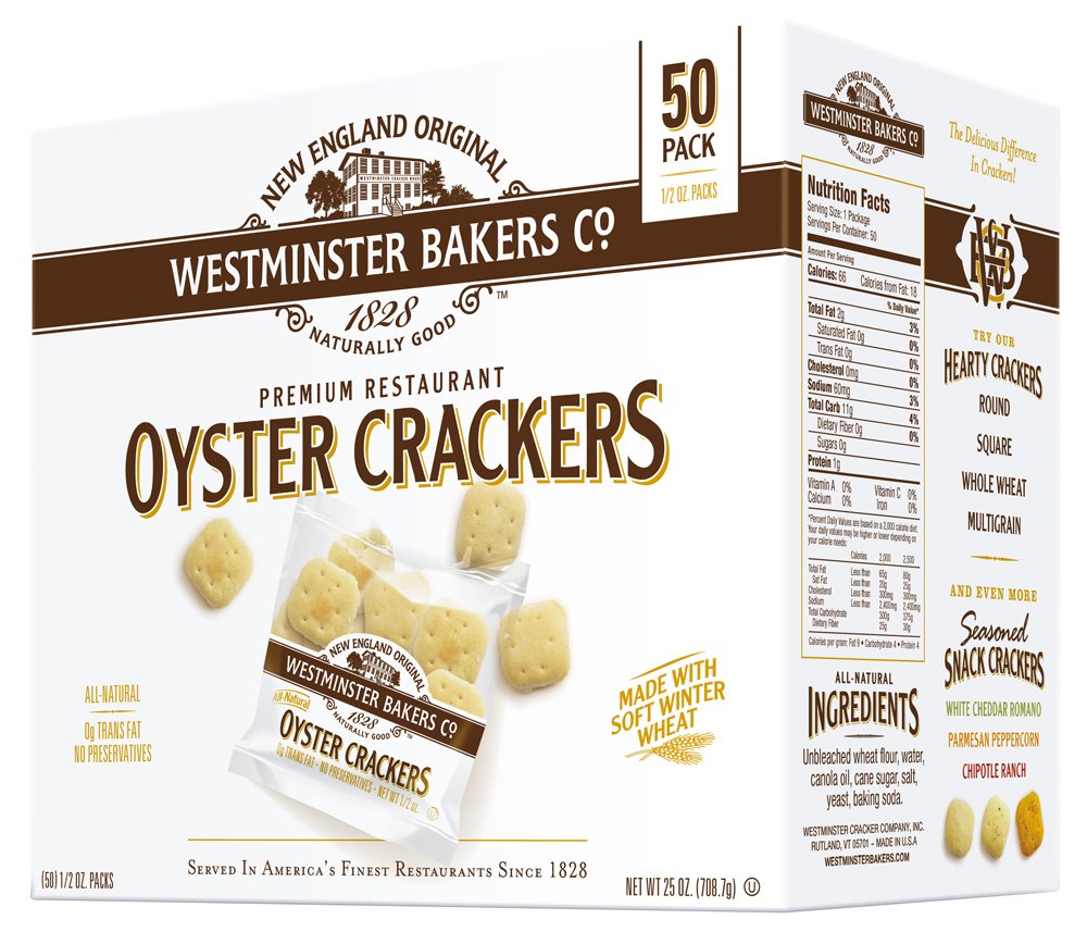 Westminster Bakers Company front packaging showing 25 oz case for easy storage