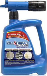 Wet & Forget front packaging 48oz showing product and hose end benefits